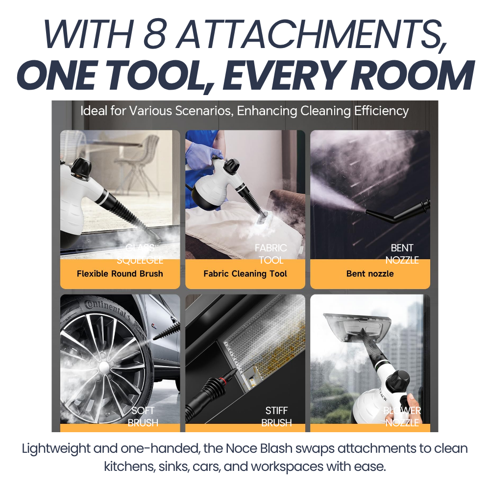 Noce Blash attachments for kitchens, sinks, cars and workspaces