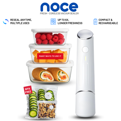 Noce Fresh cordless vacuum sealer, rechargeable and BPA free