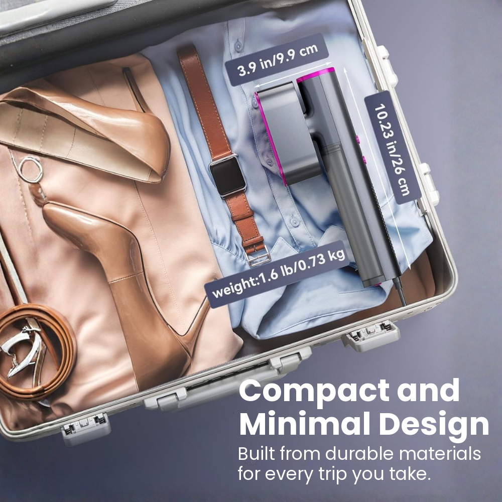 Noce Iron compact minimal design, 3.9 by 10.23 inches, 1.6 lb