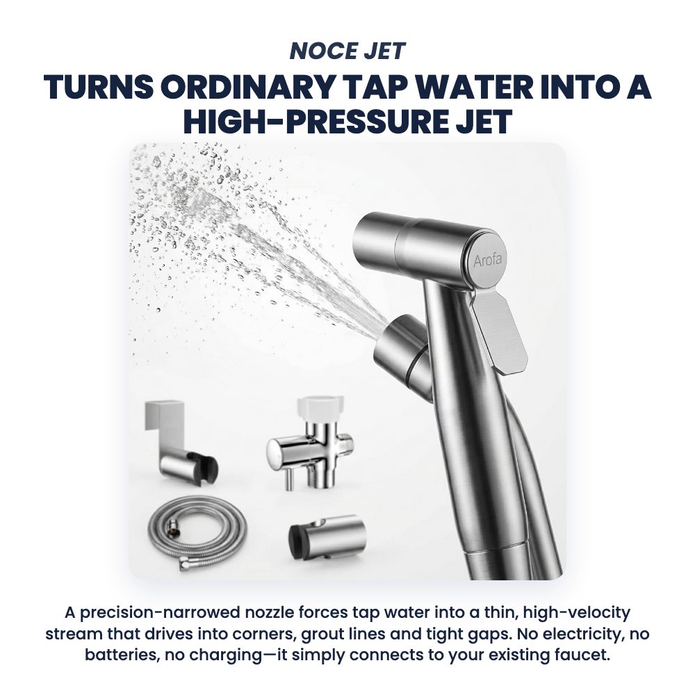 Noce Jet turns ordinary tap water into a high-pressure jet