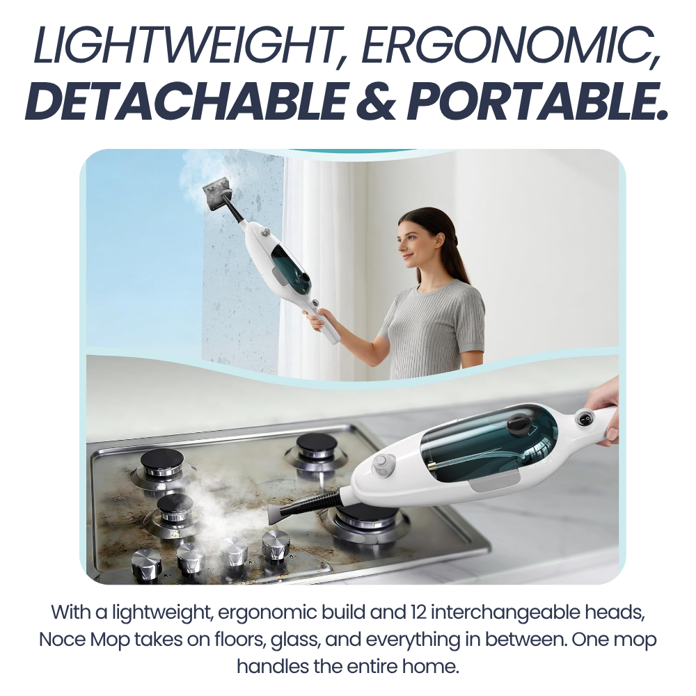 Noce Mop lightweight, ergonomic, detachable and portable