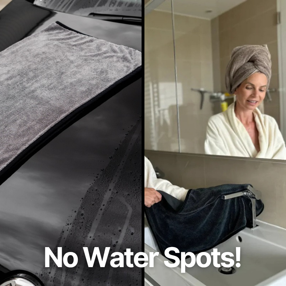 Noce Shine leaves no water spots on glass