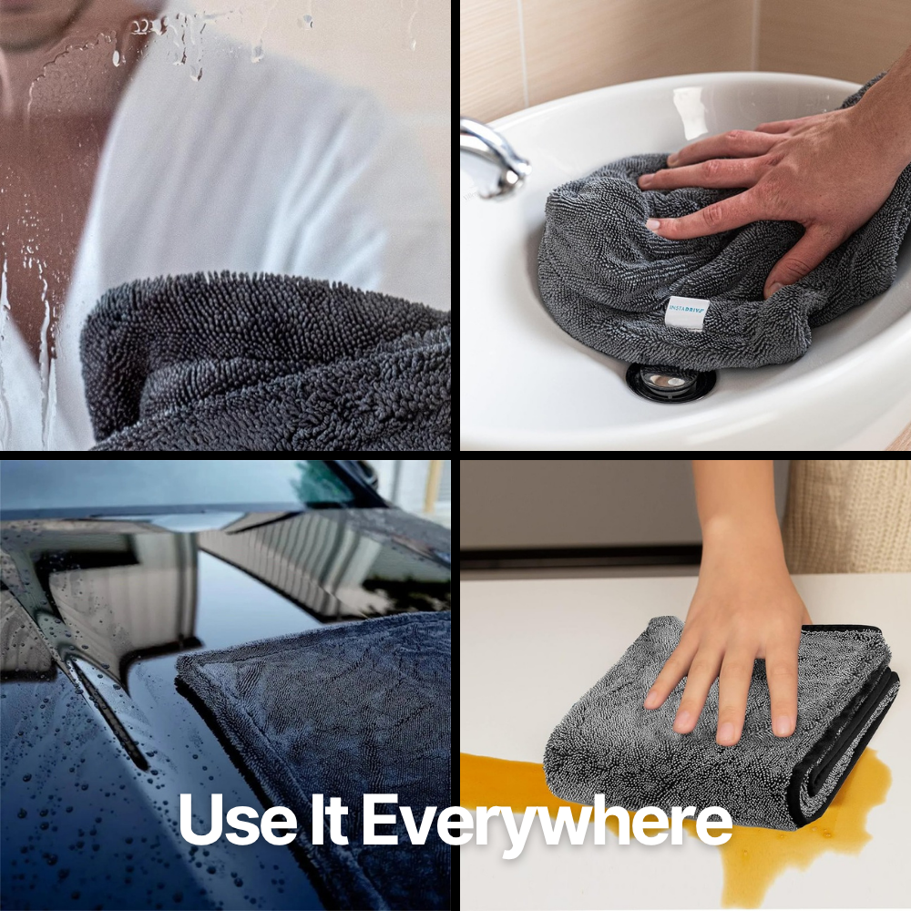 Noce Shine microfiber cloth used across the home