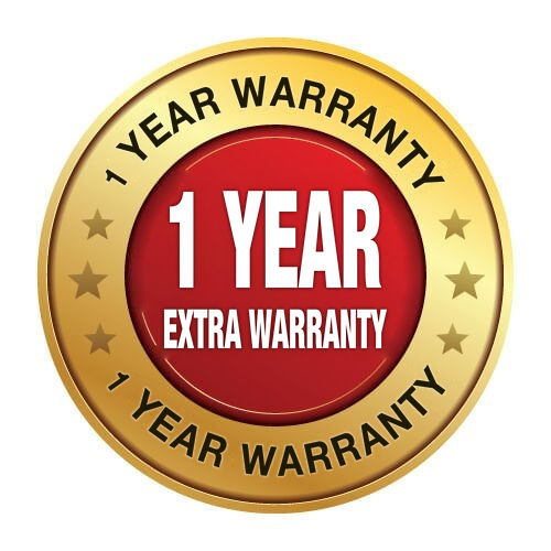 Extra 1-Year Warranty badge - extends Noce coverage to 2 years total
